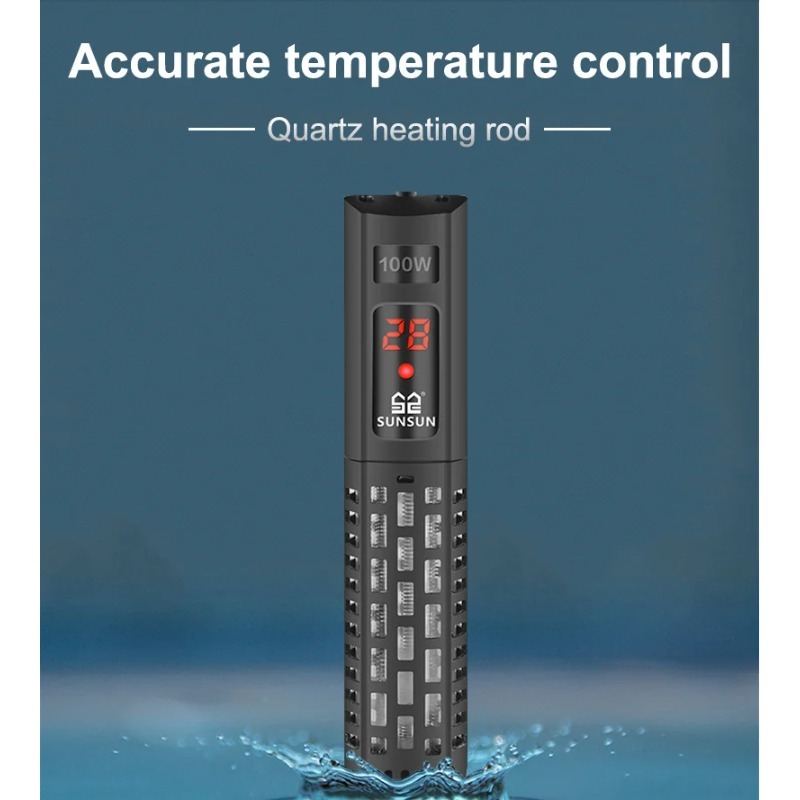 Fish Tank Heater - Chauffe-eau submersible pour aquarium, écran LCD,