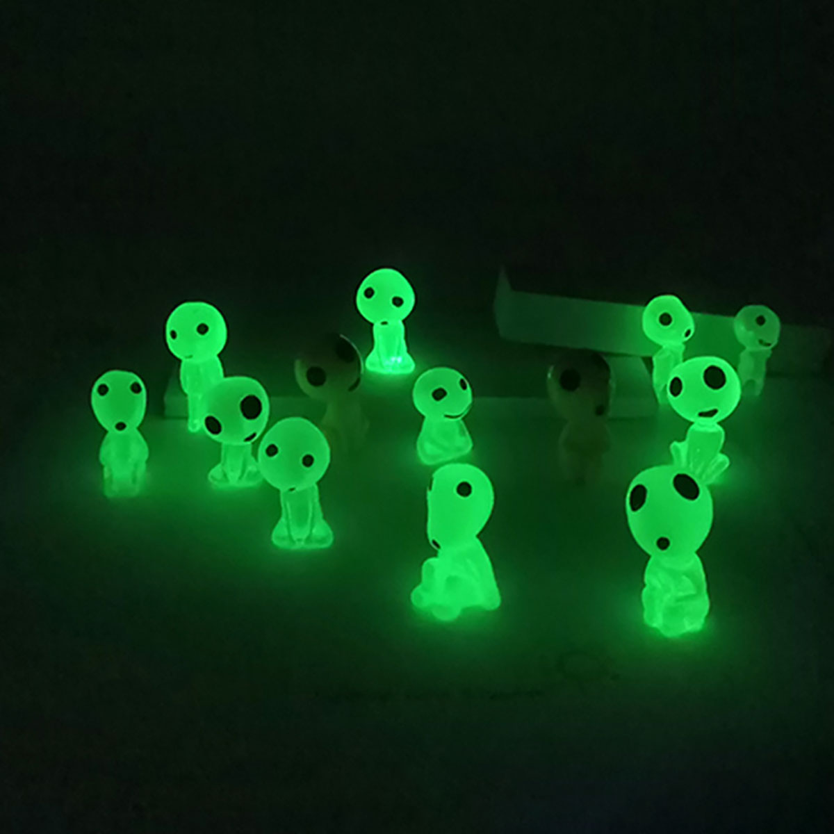 Fish Aquarium Home - Mini figurines elfes lumineux, 10 pièces,