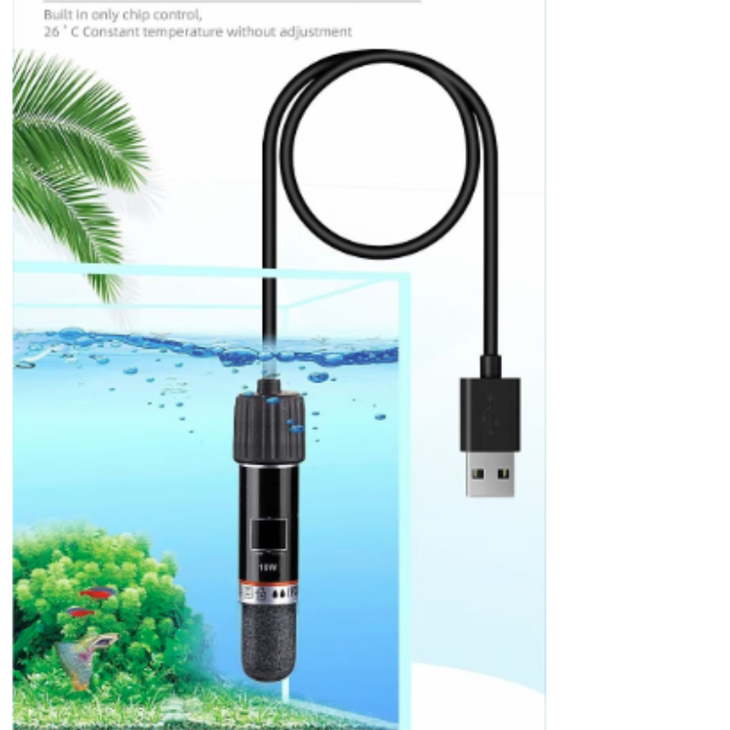 Fish Tank Heater - Mini chauffe-eau USB pour aquarium, 10