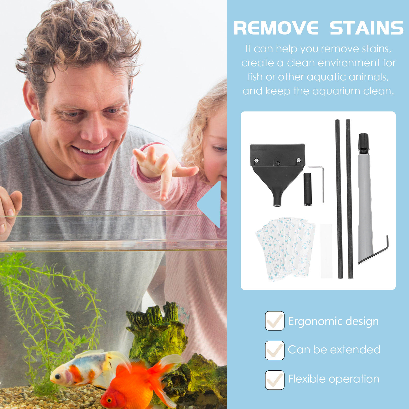 Racloir pour aquarium, outil d - Aquarium Fish Keeping avis et prix