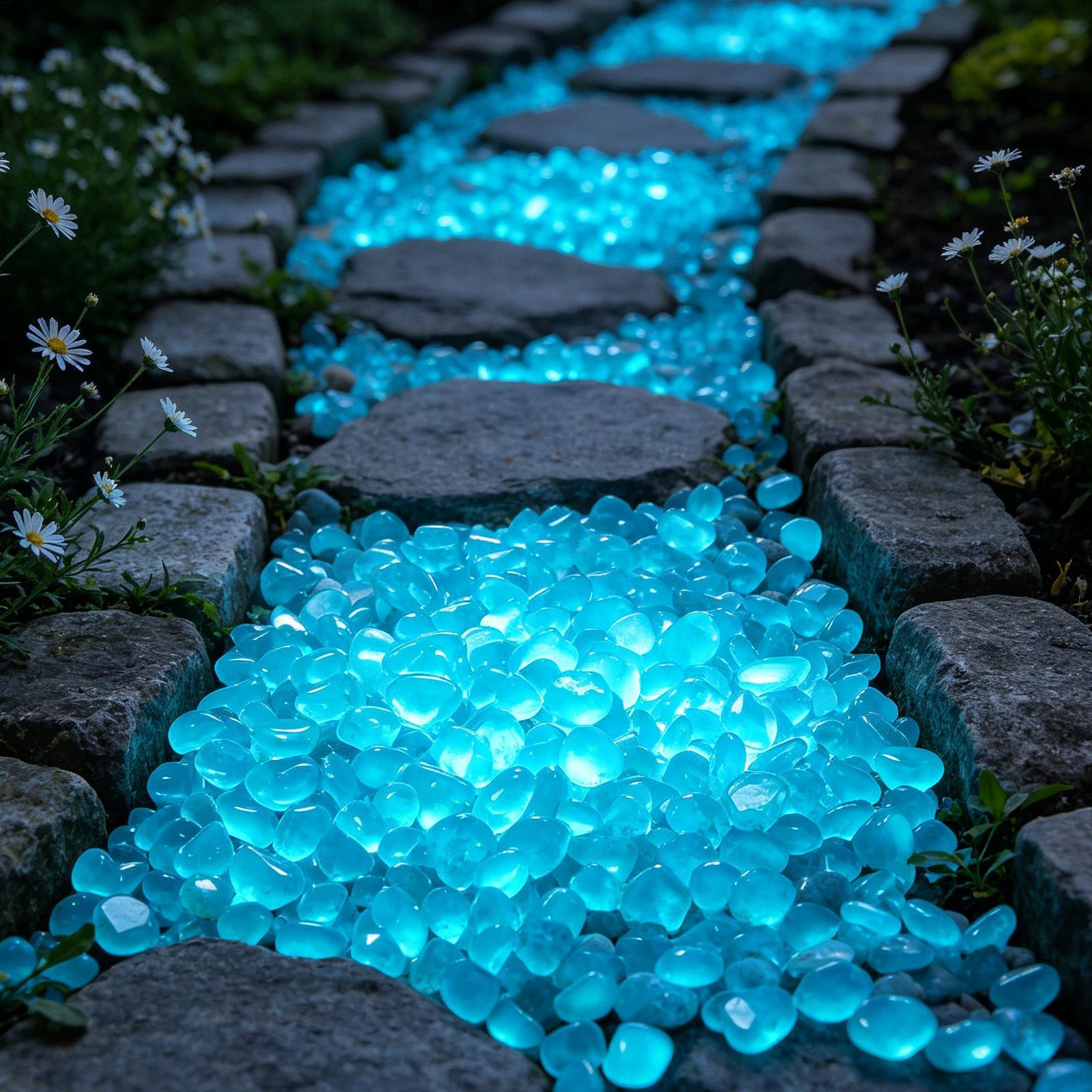 300 pièces de galets lumineux  - Fish Tank Gravel avis et prix