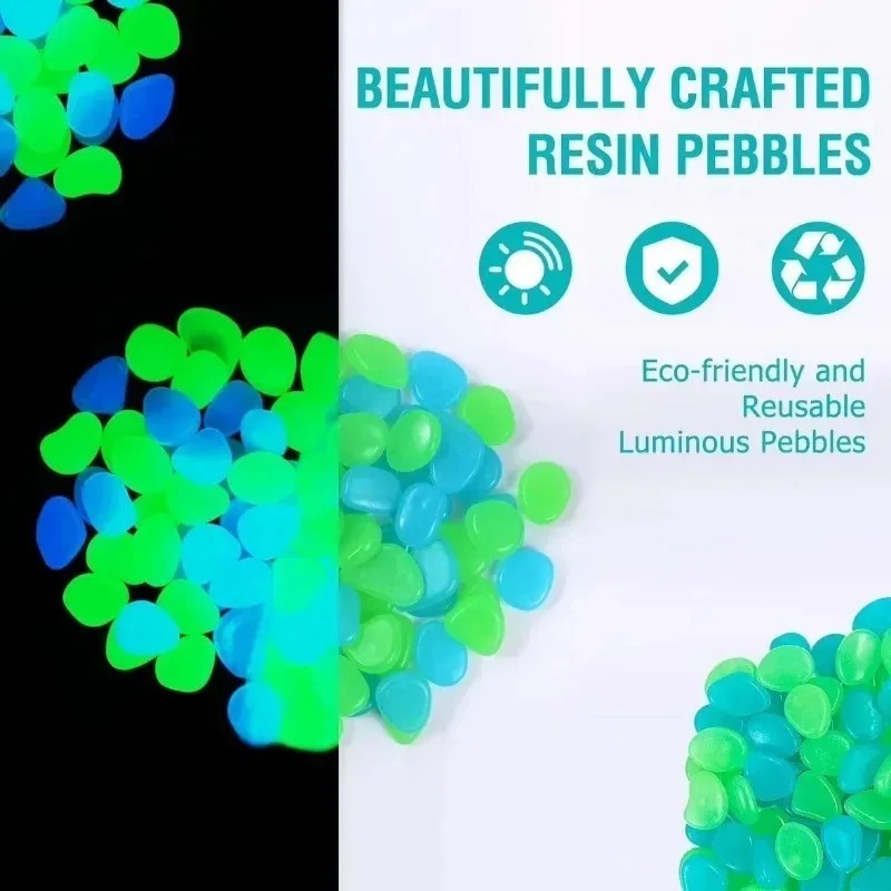 100-1000 pièces roche lumineus - Fish Tank Gravel avis et prix