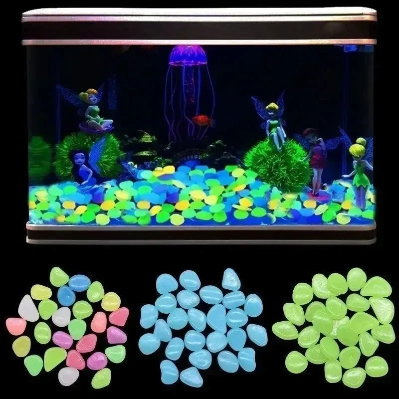 100-1000 pièces roche lumineus - Fish Tank Gravel avis et prix